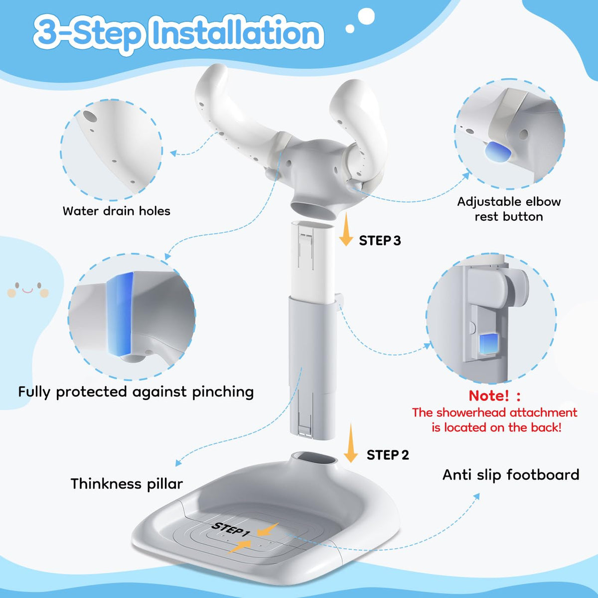 Cuddlecove's Adjustable Baby Bath Support