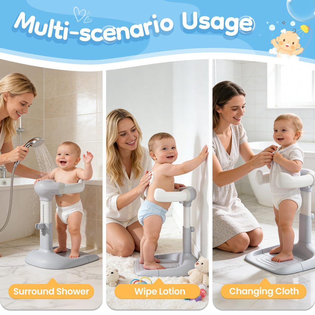 Cuddlecove's Adjustable Baby Bath Support
